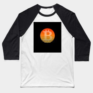 Bitcoin sunset Baseball T-Shirt